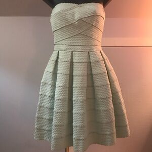 Jun & Ivy Strapless Textured Dress